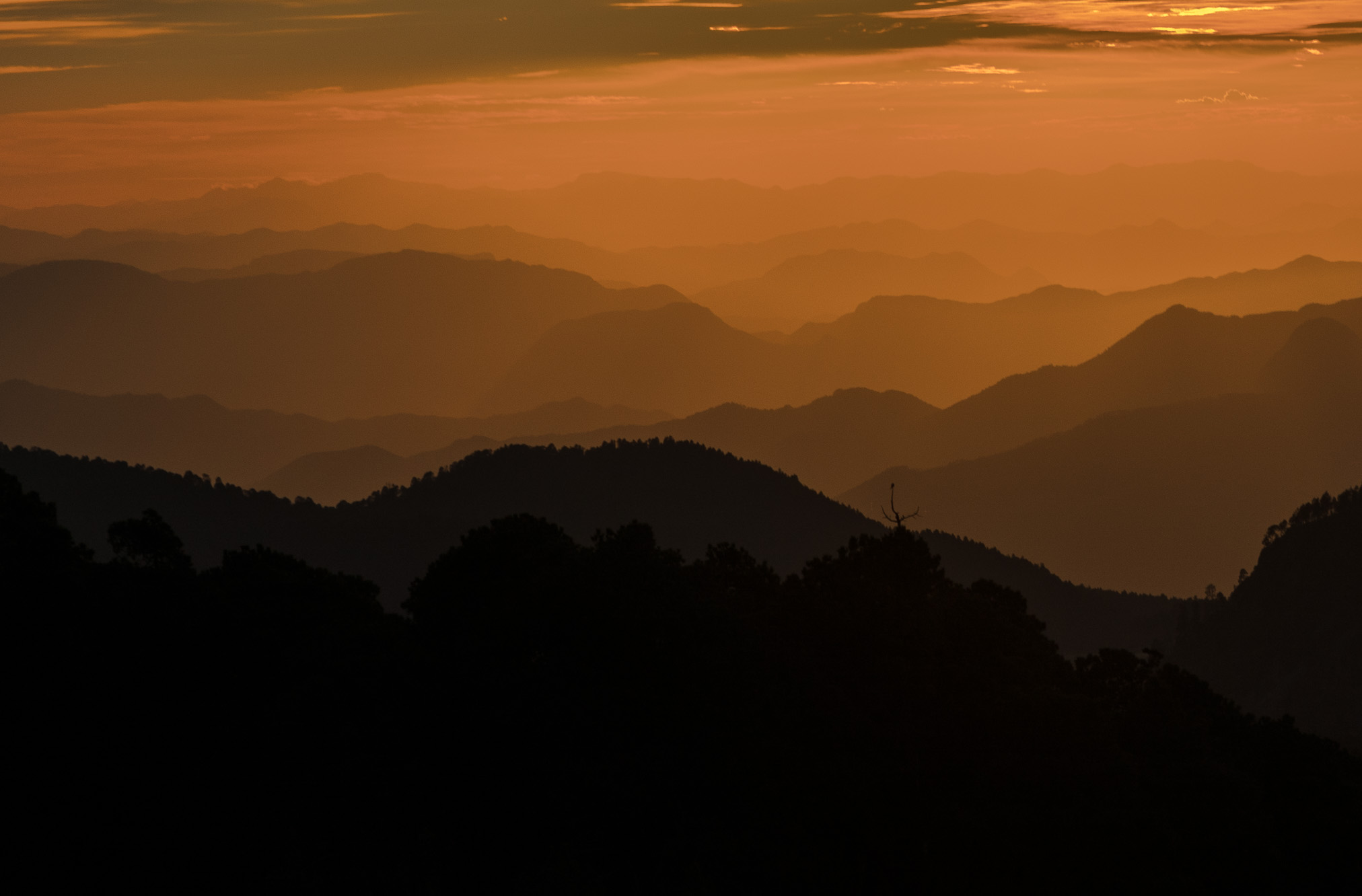 Atardecer desde el Nevado de Toluca