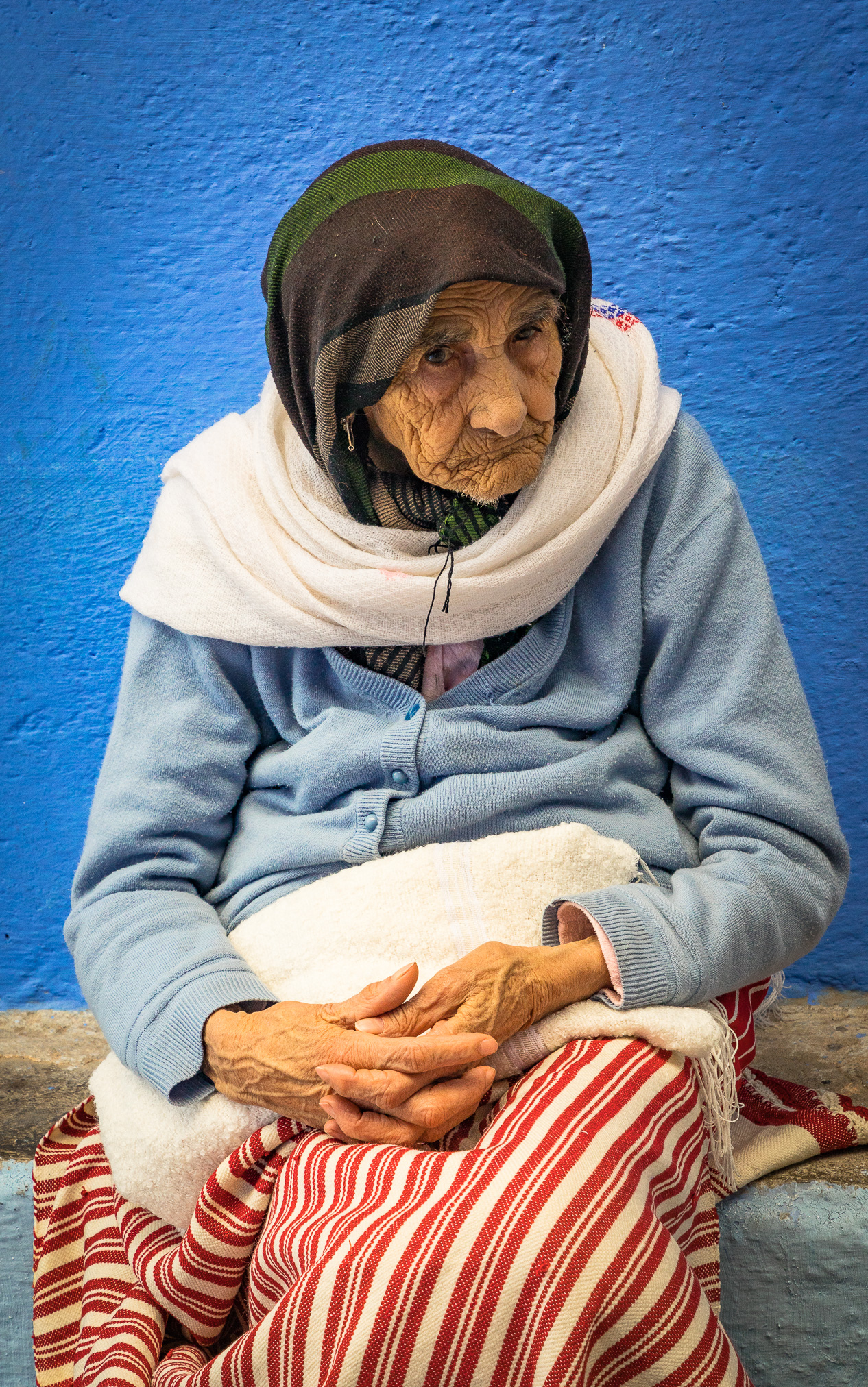 Anciana de Chefchaoen, Marruecos